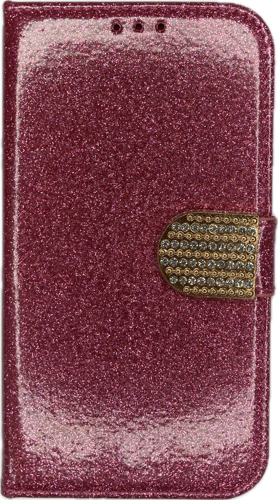 [PROTECTOR CASE FUNDA] CARTERA UNIVERSAL KCOM (6.5 PULGADAS) (BRILLO ROSA)