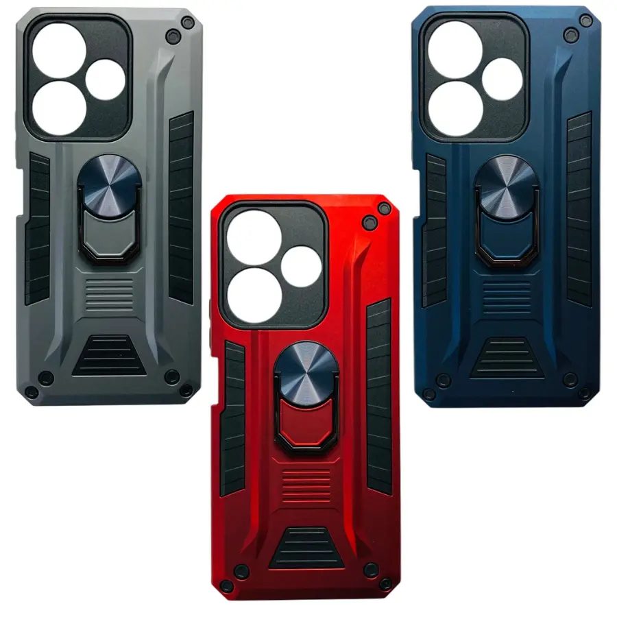 CASE ANILLO 9D (XIAOMI REDMI NOTE 13 4G) (NEGRO)