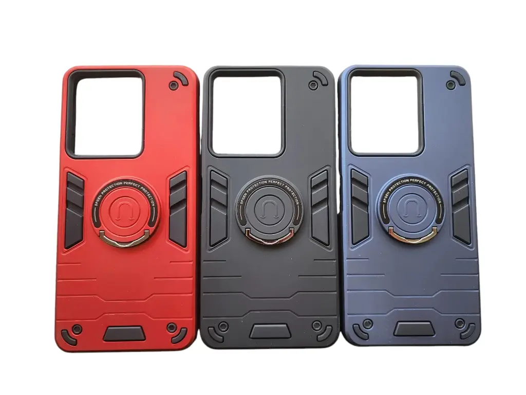 CASE ANILLO 9D (XIAOMI REDMI 14C) (NEGRO)