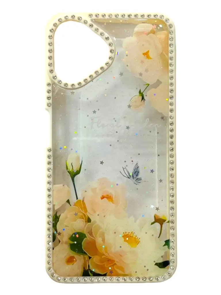CASE FULL DIAMANTE (SAMSUNG A06) (FLORAL)