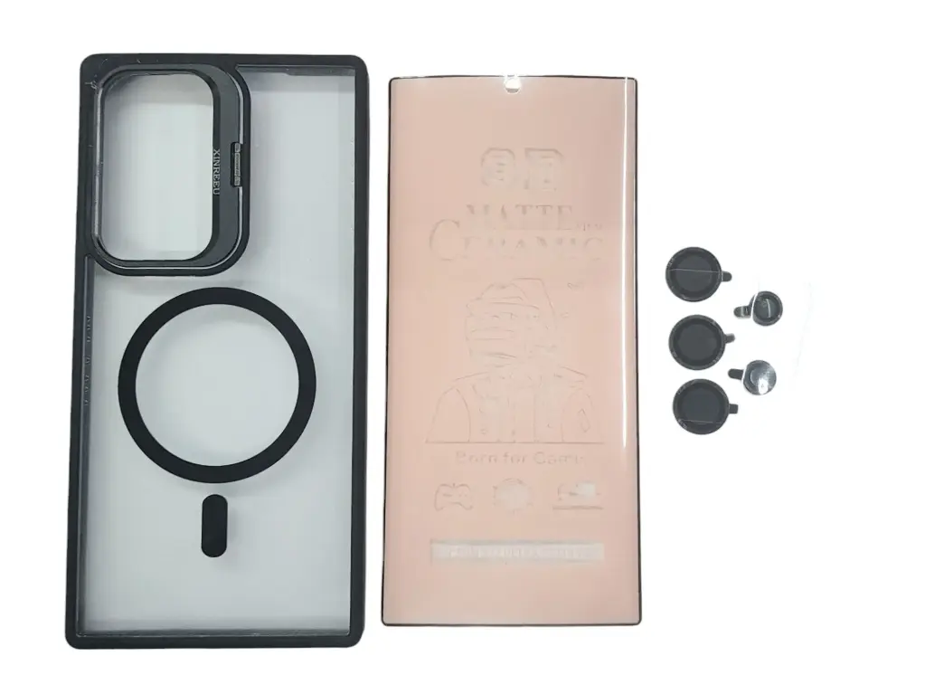 CASE MAGSAFE VENTANA (SAMSUNG S22 ULTRA) (NEGRO)