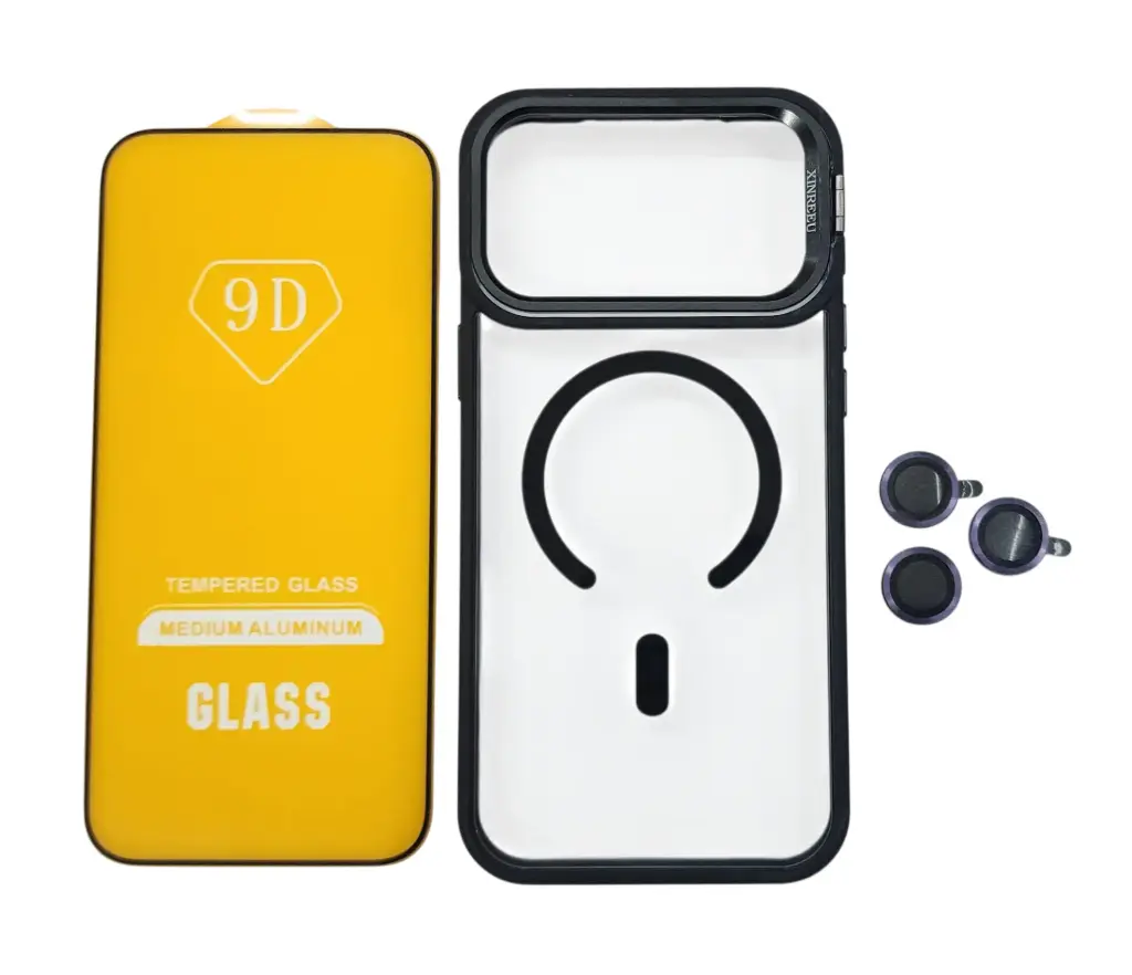 CASE MAGSAFE VENTANA (IPHONE 17 PRO) (NEGRO)