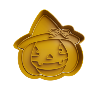 Calabaza Halloween con Sombrero de Bruja Cortador de Galletas