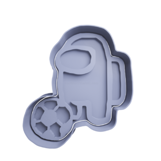 Among Us Jugando Futbol Cortador de Galletas