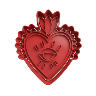 Corazon Sagrado Mexicano Cortador de Galletas