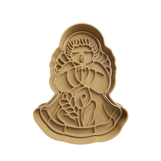 Angel con Trigo Cortador de Galletas