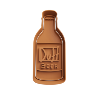 Cerveza Duff Botella Cortador de Galletas