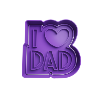 I Love Dad Cortador de Galletas