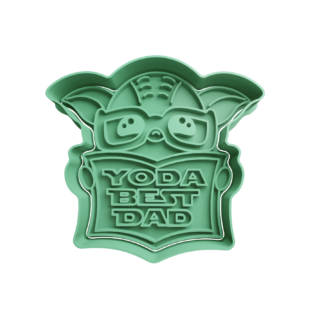 Yoda Best Dad Cortador de Galletas