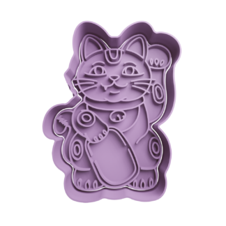 Gato de la Fortuna Maneki-neko Cortador de Galletas
