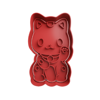 Gato de la Fortuna Maneki-neko Cortador de Galletas