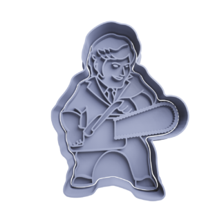 Javier Milei con Motosierra Cortador de Galletas