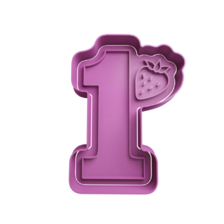 1 Frutilla Cortador de Galletas