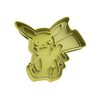 Pikachu Saludando Cortador de Galletas