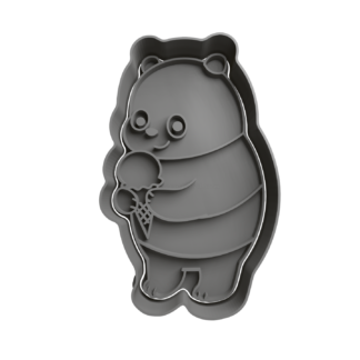 Oso Panda Cortador de Galletas