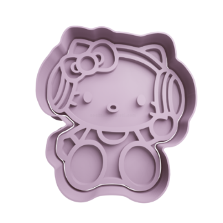 Hello Kitty con Auriculares Cortador de Galletas