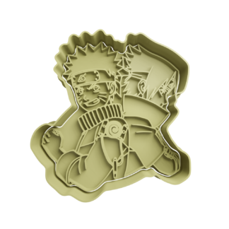 Sasuke y Naruto Cortador de Galletas