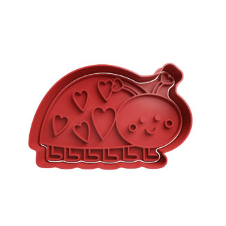 Vaquita de San Antonio con Corazones Cortador de Galletas