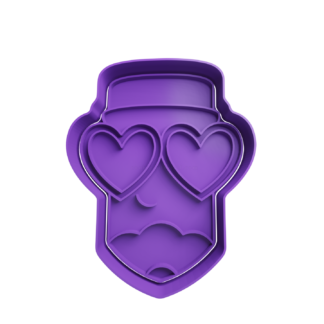 Lapiz con Lentes Corazon Cortador de Galletas