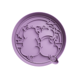 Cerditos Pareja Cortador de Galletas