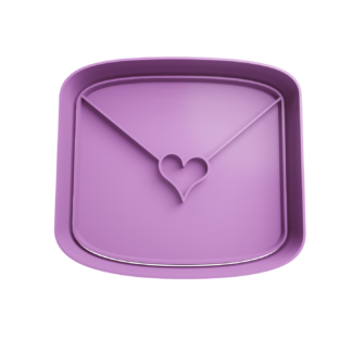 Carta con Corazon Cortador de Galletas