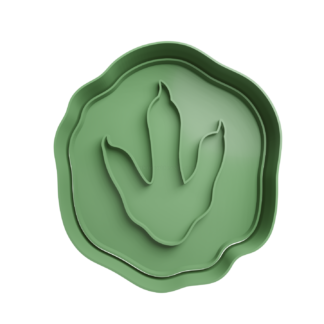 Huella de Dinosaurio Cortador de Galletas