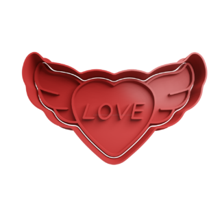 Corazon con Alas Love Cortador de Galletas