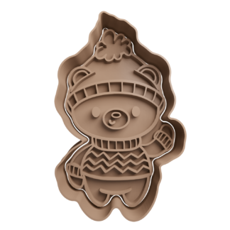 Oso de Navidad Cortador de Galletas