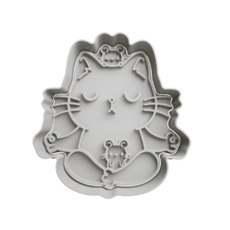 Gato Meditando Cortador de Galletas