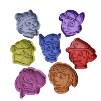 Set Paw Patrol Cabeza Cortador de Galletas