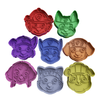 Set Paw Patrol Cabeza Cortador de Galletas