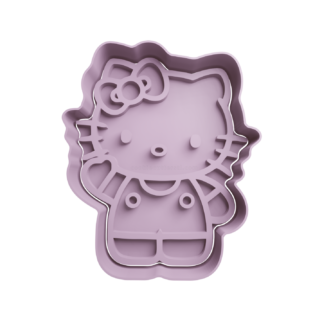 Hello Kitty Saludando Cortador de Galletas