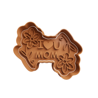 I ❤ U MOM Cortador de Galletas