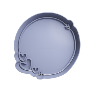 Circulo con Corazones Cortador de Galletas