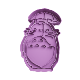 Totoro con Paraguas Cortador de Galletas